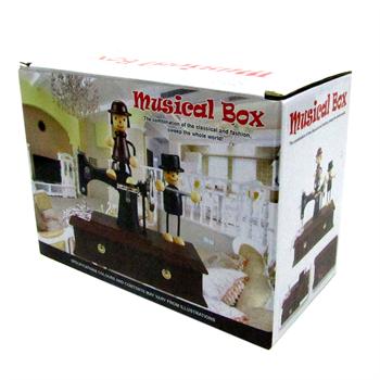  جعبه موزیکال پلاستیکی طرح آدمک و چرخ خیاطی