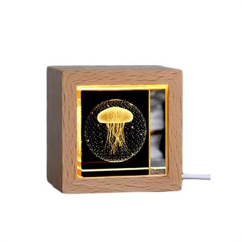  کریستال LED فریم چوبی مربع 5.5