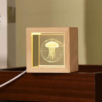  کریستال LED فریم چوبی مربع 5.5