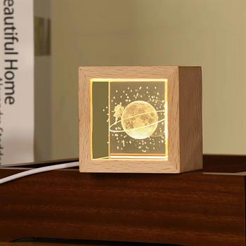  کریستال LED فریم چوبی مربع 5.5