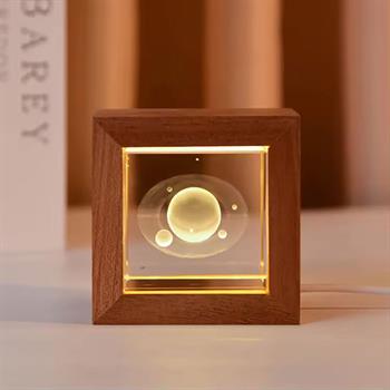  کریستال LED فریم چوبی مربع 5.5